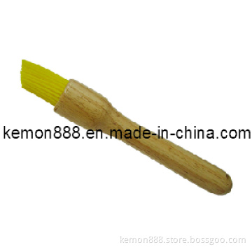 Silicon Brush, Wood Handle